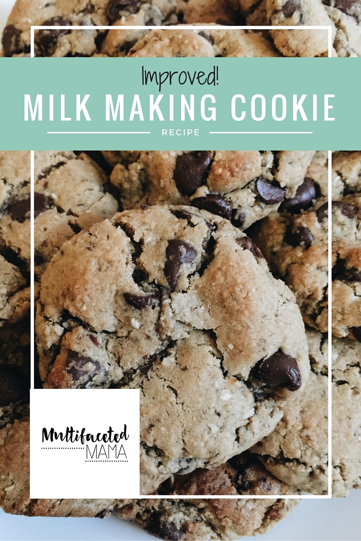Milk making lactation cookies for breastfeeding