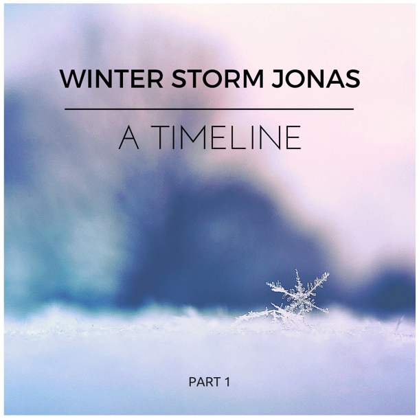 winter storm jonas timeline 2016